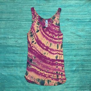 Luxurious JilRo sleeveless top, tie dyed!